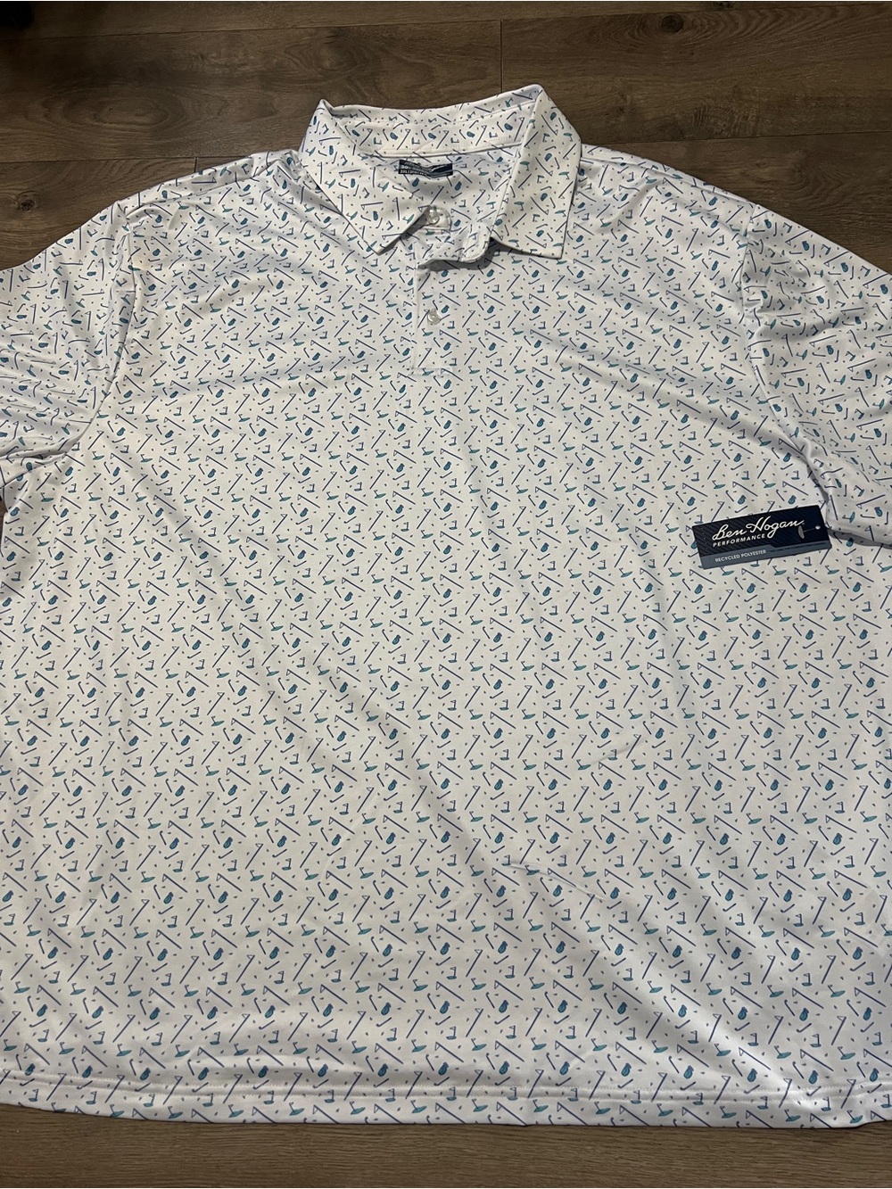 Ben Hogan Performance Golf Print Polo Shirt Size 3XL New